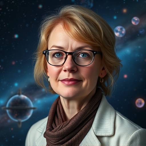 Portrait of Dr. Roisin Murphy, leading astrophysicist